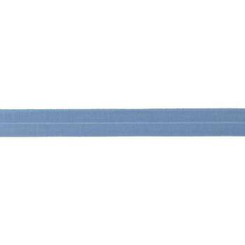 Elastisches Schrägband Breite 20 mm - Mittelblau matt